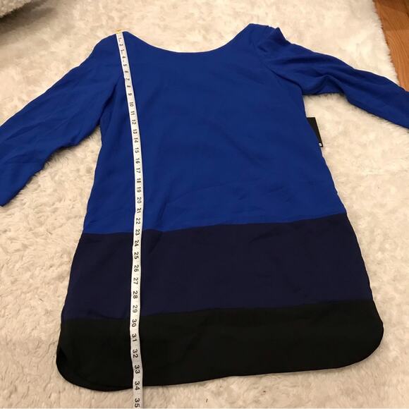 Express color block lined dress NWT size large - Picture 3 of 6